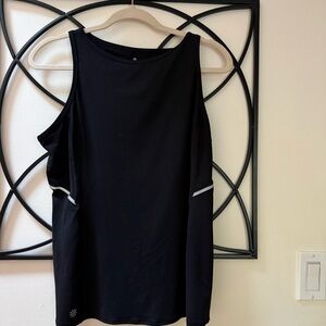 Athleta Black Tank Top with Gray Accents